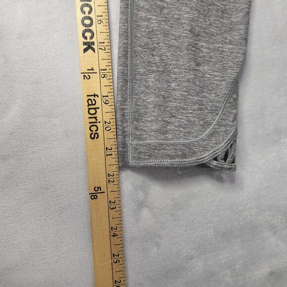 Lululemon True Self Crop II Heathered Slate Yoga Leggings Size 4 Sweat Wicking - Picture 7 of 8